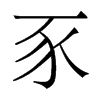 豕的香港明體