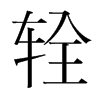 輇的韓國明朝體