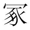 冢的韓國明朝體