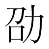 劭的韓國明朝體